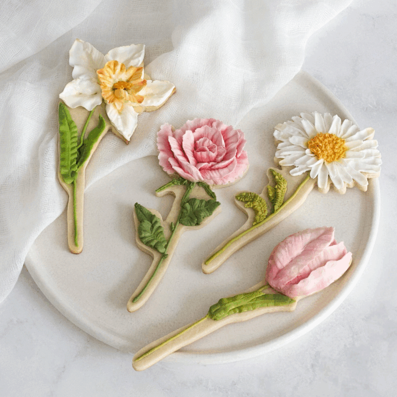 FLOWERLAND: Curso Cookies Florales con Royal Icing