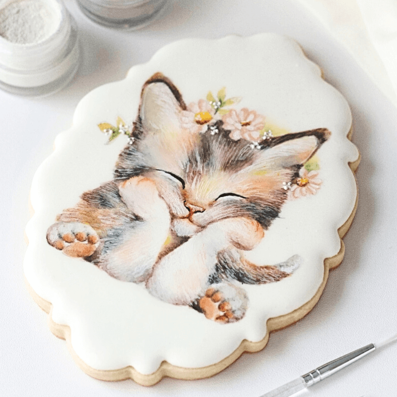 GATITO: Mini Clase – Galleta Pintada